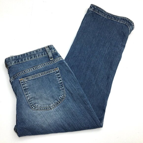 Gap Women's Jeans Cropped Bootcut Medium Wash size 8 length 24" - Picture 9 of 12